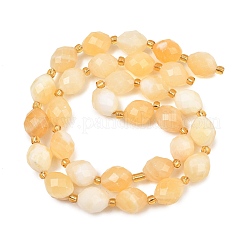 Chapelets de perles en jade jaune naturel&nbsp;GG-CBA702E-B01
