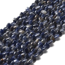 Природный содалит бисер нитей G-P575-C15-6mm