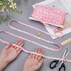 25м полиэстеровая лента с ПВХ-пайетками OCOR-WR0001-73B