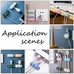 12шт 6 пластиковых самоклеящихся крючка AJEW-CA0002-07