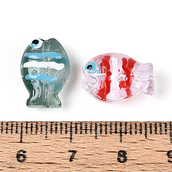 Бусы лэмпворк ручной работы LAMP-N036-16