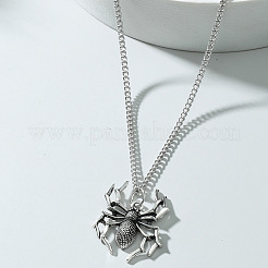 Colliers avec pendentif en alliage de style gothique araignée d'Halloween pour hommes&nbsp;FS-WG396AF-02