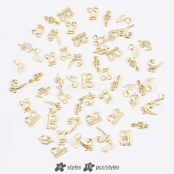 15 набор 5-х цветных кабошонов из сплава с символами нот DIY-OC0008-21