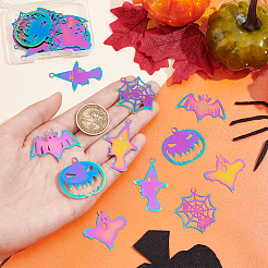 30 шт. 5 стиля 201 нержавеющая сталь штампованные пустые бирки подвески&nbsp;STAS-DC0008-10