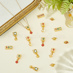 Kits de accesorios para hacer joyas con temática de mahjong&nbsp;DIY-OC0016-40