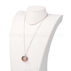 Citrine naturelle pendentifs en alliage&nbsp;NJEW-JN01598-03