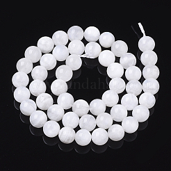 Brins de perles de pierre de lune arc-en-ciel naturel&nbsp;LS-G-S150-64-8mm