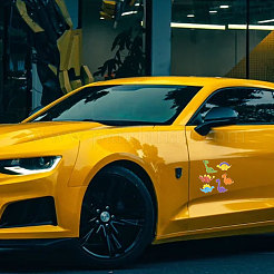 Пластиковые светоотражающие виниловые наклейки на автомобиль STIC-WH0036-024