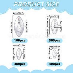 1200 pz 4 stili cabochon in acrilico&nbsp;MRMJ-HY0001-42