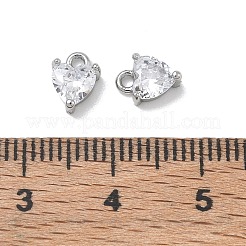 Latón micro pavimenta claro cubic zirconia encantos&nbsp;CU-CBA91C0-03P