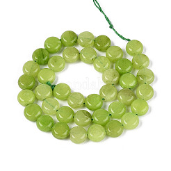 Gefärbt natürlichen weißen Jade Perlen Stränge&nbsp;G-T143-16J