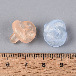 Светящиеся матовые прозрачные акриловые бусины&nbsp;TACR-T029-23M