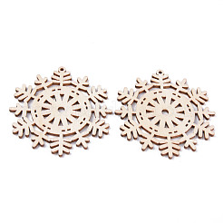 Grands pendentifs en bois naturel non teint&nbsp;WOOD-R271-01