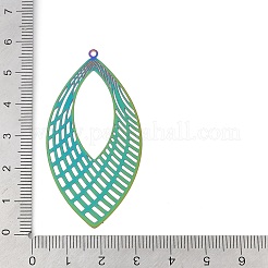 201 нержавеющая сталь травленые металлические украшения большие подвески&nbsp;STAS-Z079-03RC