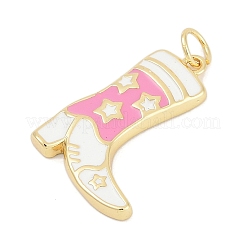 Латунь эмаль подвески&nbsp;KK-G522-50G-02A