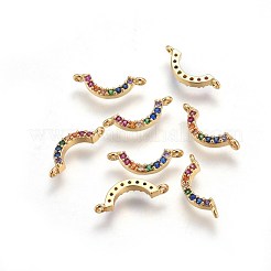 Liens en laiton avec zircone cubique&nbsp;ZIRC-E162-13G