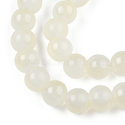 Выпечки окрашены имитация нефрита стекловолокна круглый шарик&nbsp;X1-DGLA-N003-10mm-02