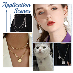 40 шт. подвески из нержавеющей стали 304 двух цветов&nbsp;STAS-WR0001-26