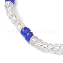 3 шт. эластичные браслеты из стеклянных бусин&nbsp;BJEW-MZ00282