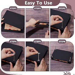 Деревянный книжный пресс&nbsp;WOOD-WH0064-34B