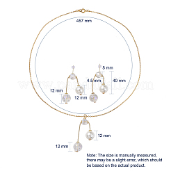 Кулон колье и серьги SJEW-JS01064-03