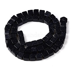 Goldstone sintética azul hebras de abalorios&nbsp;G-T139-6x6-18B