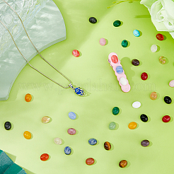 46 шт. 23 стиля кабошонов из натуральных и синтетических смешанных драгоценных камней G-FH0002-52