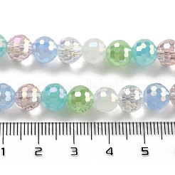 Chapelets de perles en verre électroplaqué&nbsp;X-GLAA-Z006-01B