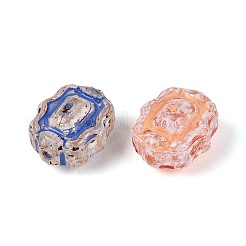 Picasso-Backfarbe und mit Goldmetall durchzogene Glasperlen&nbsp;DGLA-T004-48M