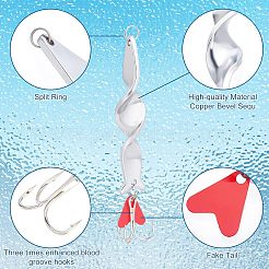 8 шт. 8 стиля рыболовных воблеров из нержавеющей стали 201 FIND-FH0003-68