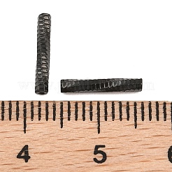 304ステンレスチューブビーズ  イオンプレーティング（ip）  ブラック  11x2mm  穴：0.5~1mm&nbsp;SA-CBA098D-08D-EB