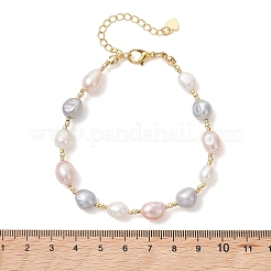 Natürliche kultivierte Süßwasserperlen-Perlenarmbänder für Frauen&nbsp;BJEW-JB13533