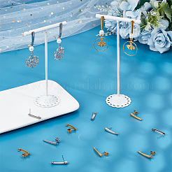 40 шт. 2 цвета фурнитура для сережек-гвоздиков из нержавеющей стали 304&nbsp;STAS-SC0008-44