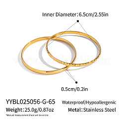 2 шт. Набор классических браслетов из нержавеющей стали 304 в двух стилях для женщин&nbsp;DB9635-2