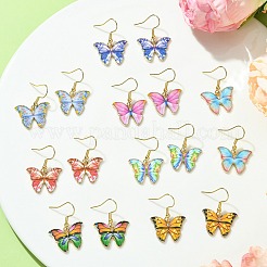 Серьги с подвесками из сплава эмали для женщин&nbsp;EJEW-JE05575