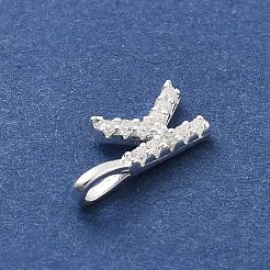 925 серебро с подвесками из кубического циркония. STER-Q004-01K-S