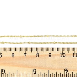 Стойка плакировка латунь спутниковые цепи ожерелья для женщин&nbsp;NJEW-H049-01G