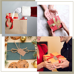 2 рулон 2-х видов самоклеящихся наклеек из крафт-бумаги DIY-BBC0002-70