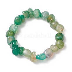 Браслеты из натуральных агатовых самородков с бусинами для мужчин и женщин BJEW-JB11957-02