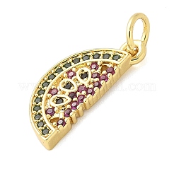 Латунные микро проложить кубического циркония подвески KK-S511-03G-G