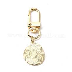 Улыбающееся лицо подвеска из эмали&nbsp;LS-KEYC-WH0036-08LG-02