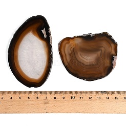 Cabochon a fette di agata naturale tinte e riscaldate&nbsp;GG-CBAAF67-01G