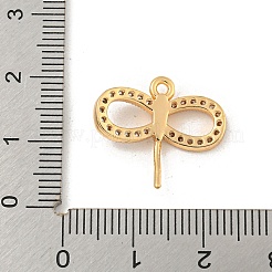 Латунные микропаве прозрачные подвески с фианитом&nbsp;KK-Z057-03G