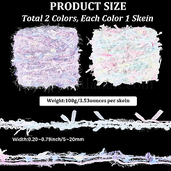 2 рулон 2 видов шерстяного шнура OCOR-CY0002-50A