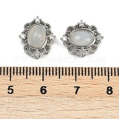 Латунные многорядные звенья из натурального белого африканского опала G-C172-10P