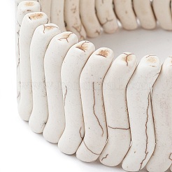 Braccialetti elasticizzati con perline sintetiche tinte di turchese&nbsp;BJEW-P299-04