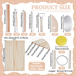 10 шт. линейки из сосны&nbsp;TOOL-FG0001-41