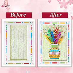Kit fai da te per cornice per foto con bouquet di fiori e bottoni&nbsp;DIY-WH20001-72D