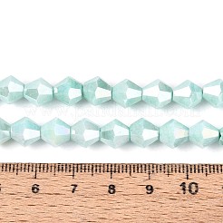 Антикоррозийные гальванические стеклянные бусины&nbsp;GLAA-T025-8mm-13K