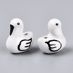 Porcellana fatti a mano perline di ceramica&nbsp;PORC-Q005-02A
